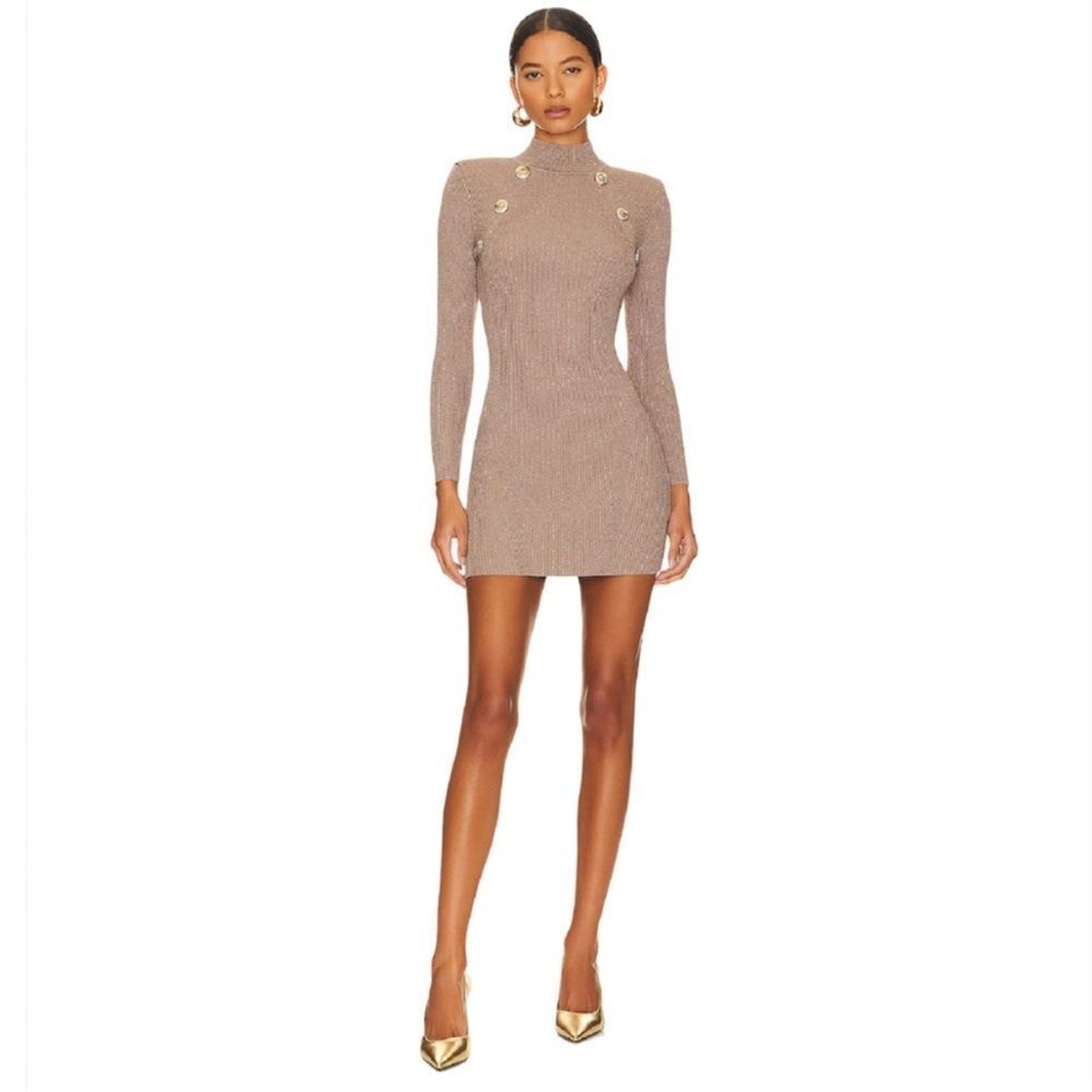 NEW RETROFETE aislinn dress in metallic satellite